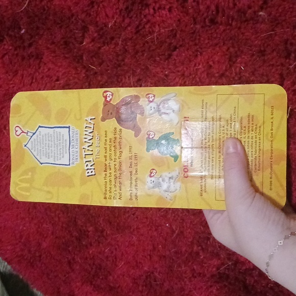 Vintage TY britana beanie baby - Picture 2 of 2